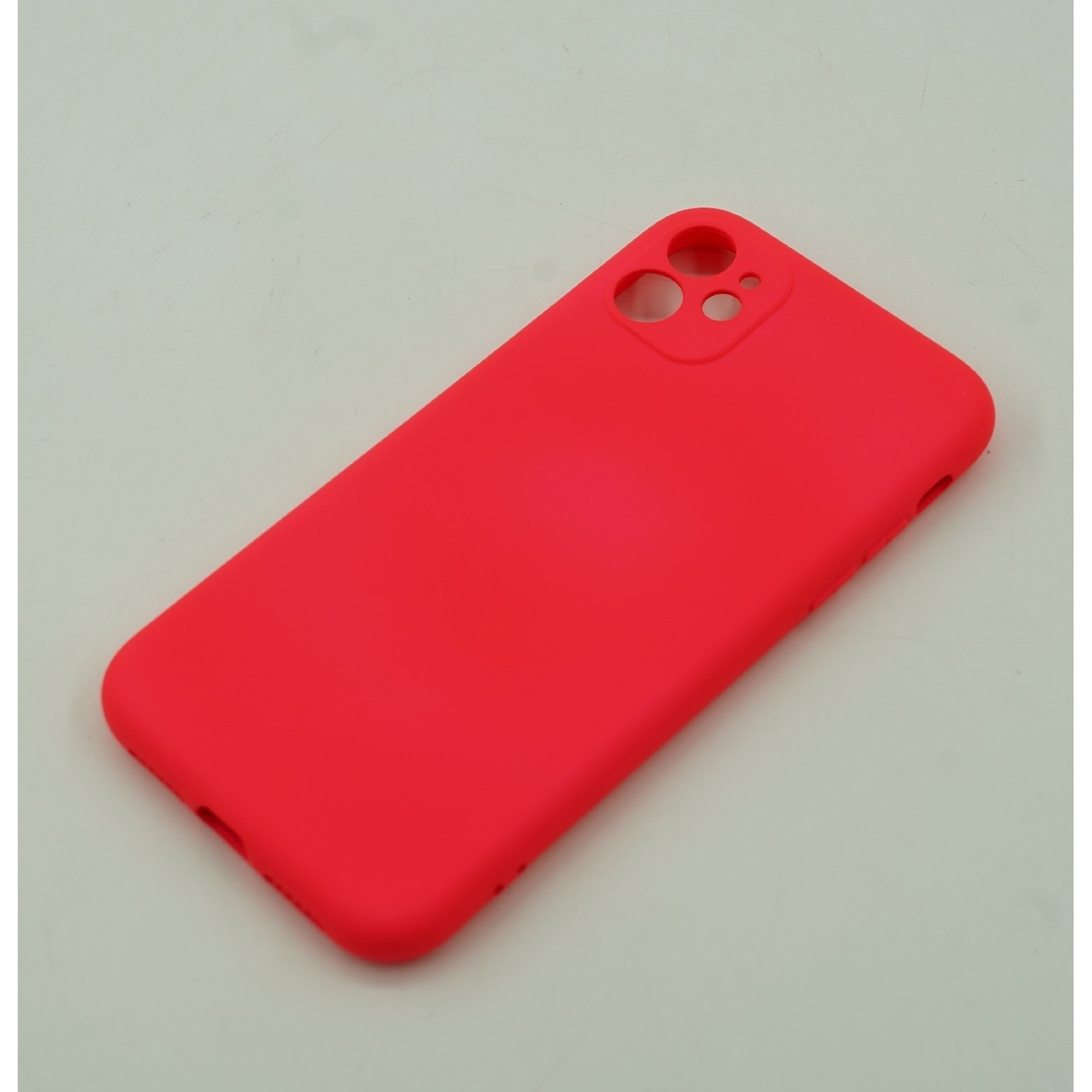 Husa protectie Vafy compatibila cu Apple iPhone 11 Liquid Silicone Fucshia
