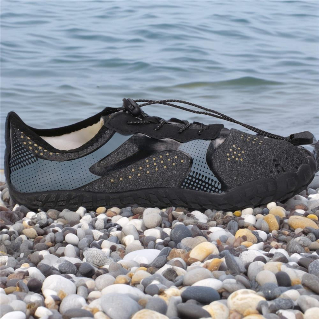 Pantofi plaja si apa, talpa cauciuc antiderapanta, material respirabil, negru, marimea 41