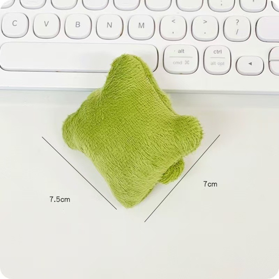 Suport de Mana, Flippy, Pernuta pentru Incheietura cu Banda Elastica, pentru Mouse, Moale, 7.5 x 7 cm, Verde Inchis
