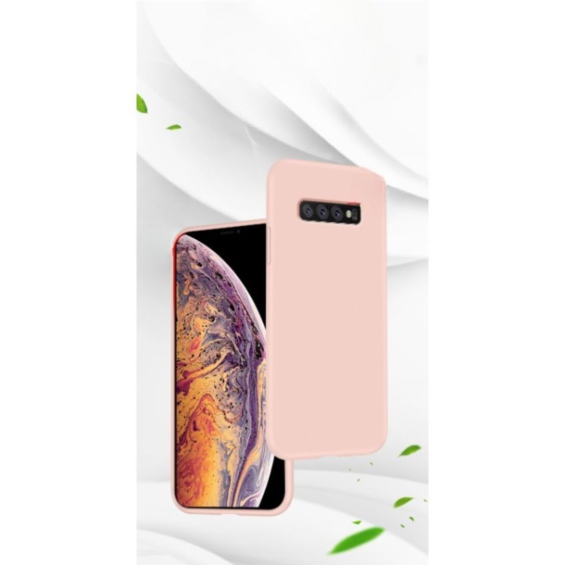 Husa protectie Vafy compatibila cu Samsung Galaxy S10 E Liquid Silicone Case Roz
