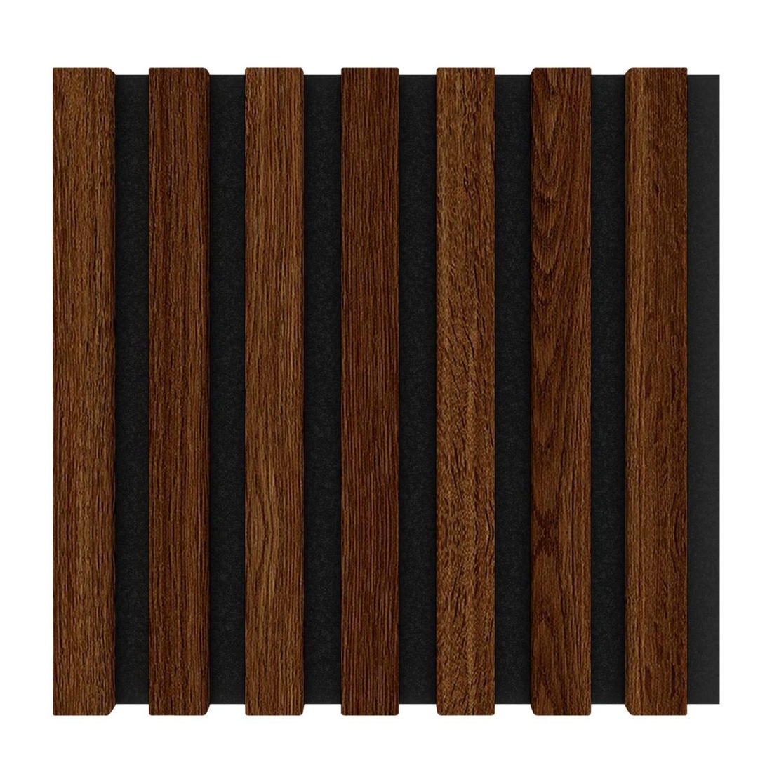 Modul riflaj MDF decorativ LDA PREMIUM de tip panou acustic, Stejar Maro, 30x30 cm