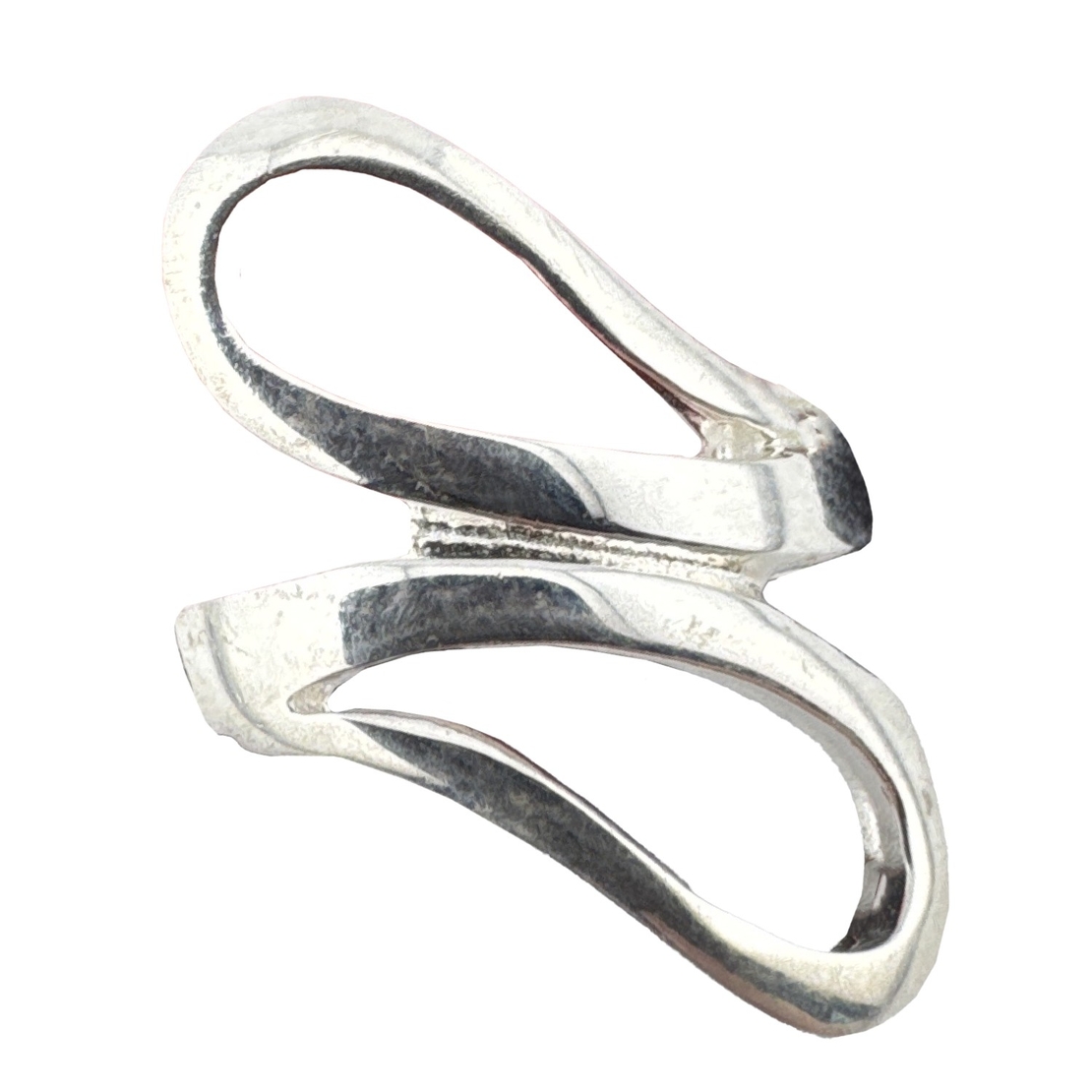 Inel pentru Dama Argint 925, Jolie, Model Sarpe Dublu 5.3 gr, Marimea 55, 2.5 x 2 cm, Argintiu