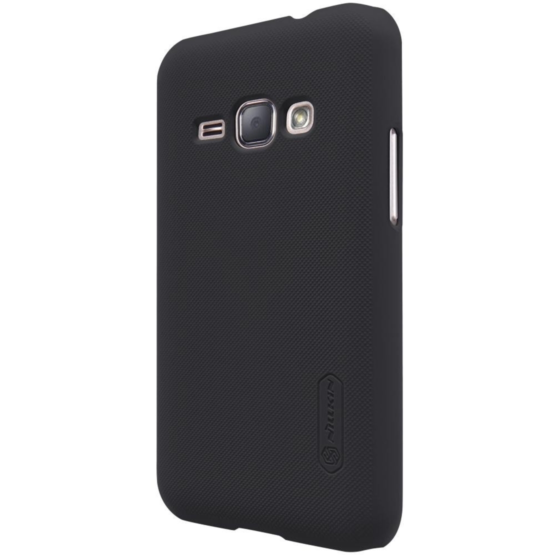Husa de protectie pentru Samsung Galaxy J1 2015 Nillkin Frosted Shield Negru + Folie de protectie