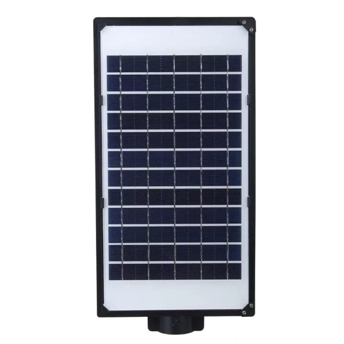 Lampa solara stradala Flippy, senzor de miscare si lumina, 96 LED-uri, IP65, ABS, 5AH, 100W, temperatura culoare 6500K, 37.8x18.8x5 cm, autonomie 10-12 ore, negru