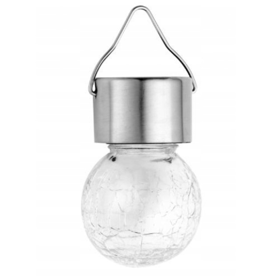 Lampa solara LED, model bec clasic, IP44 pentru exterior, 6cm, lumina calda