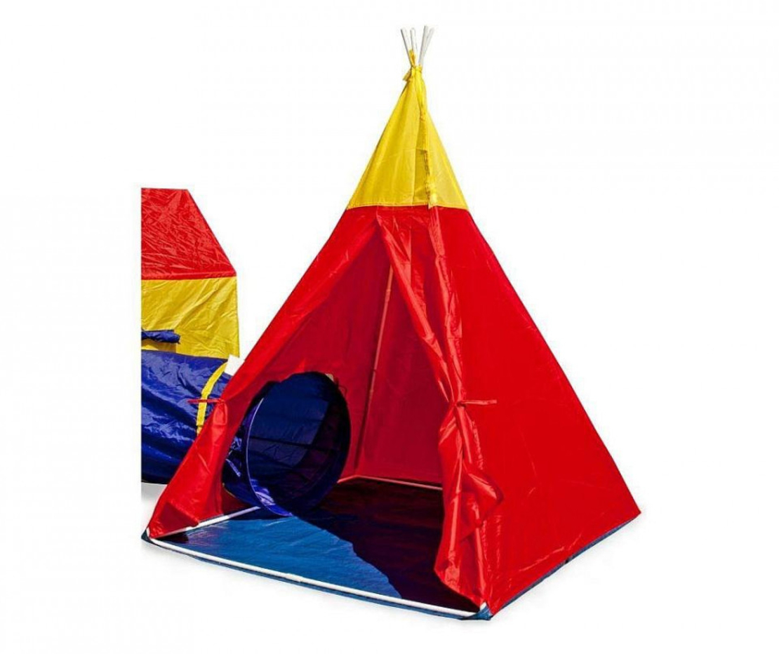 Set corturi de joaca 5 in 1 cu tunele si casuta, pliabil, pentru interior si exterior, multicolor