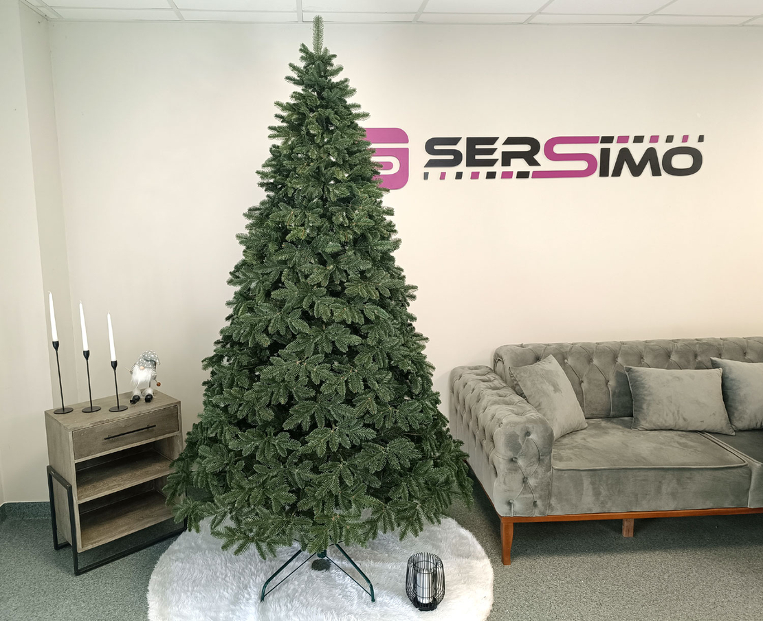 Brad artificial Christmas Deluxe by Sersimo, Canada verde, 3D, 250cm