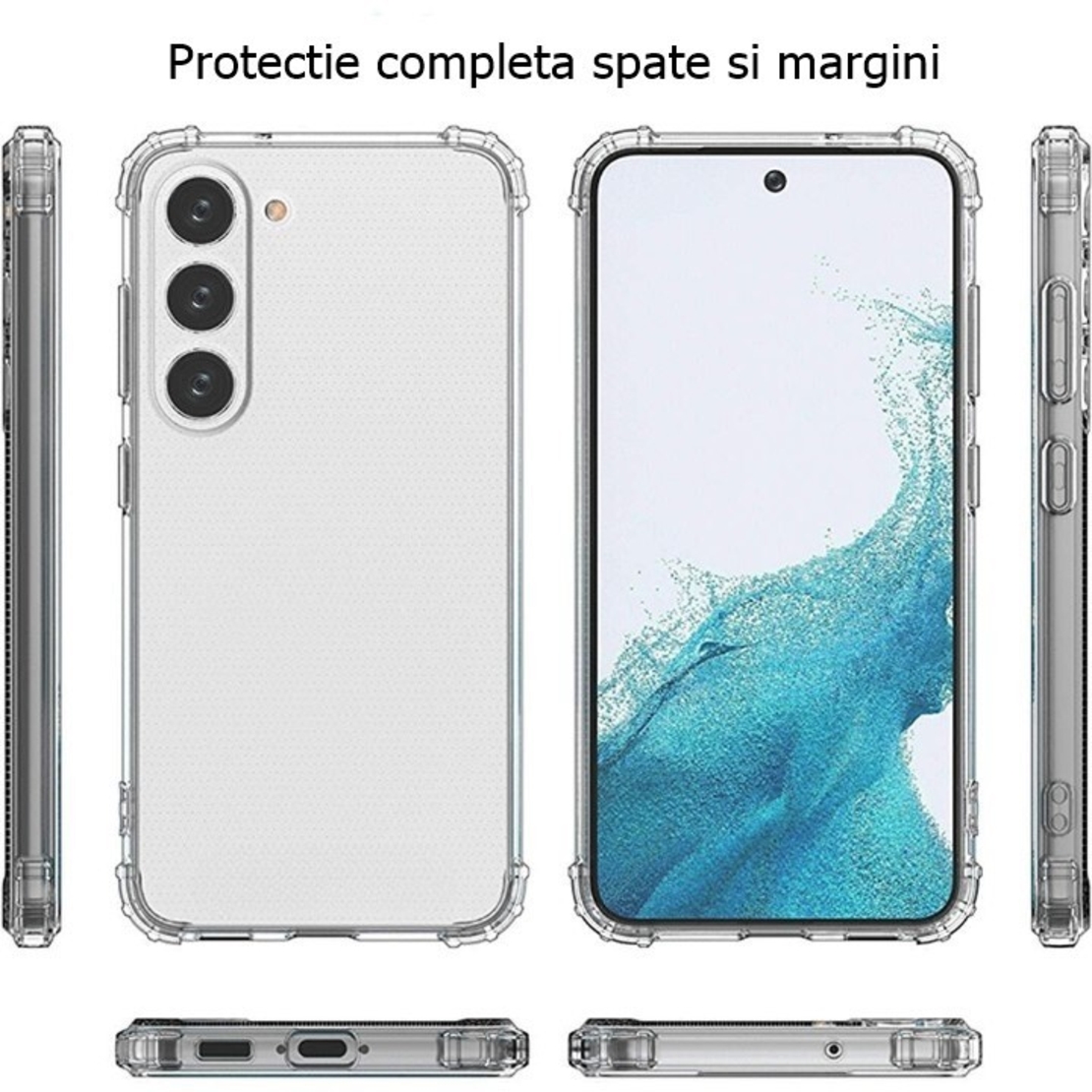 Husa de protectie Vafy, Airbag Shock Absorption, TPU, pentru Samsung Galaxy A34 5G , Transparent