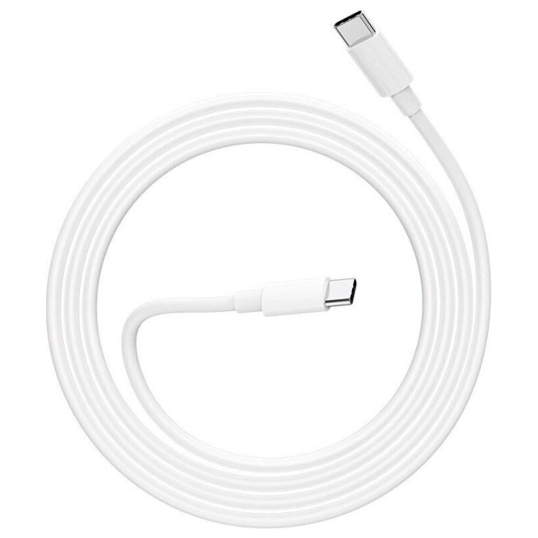 Cablu de Date pentru Telefon, Flippy, Cablu TYPE-C to TYPE-C Universal, Compatibil cu iOS si Android, Power Delivery 65W 130 cupru, 1 M, Simplu, Alb