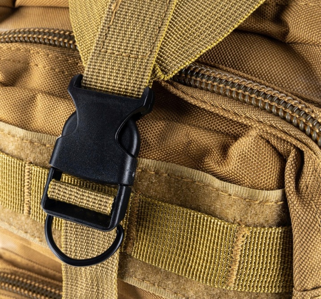 Rucsac militar pentru drumetie, impermeabil, ultra usor, 4 compartimente, 28litri, verde