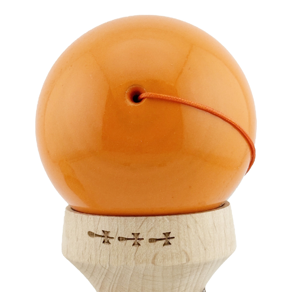 Kendama X Originala RAINBOW, Profesionala, Flippy, Cupe Mari KING SIZE V3, Super Sticky, Gaura in Baza, Rulment Metalic, din lemn 18 cm, Ata 62/65 cm, Portocaliu/Maro