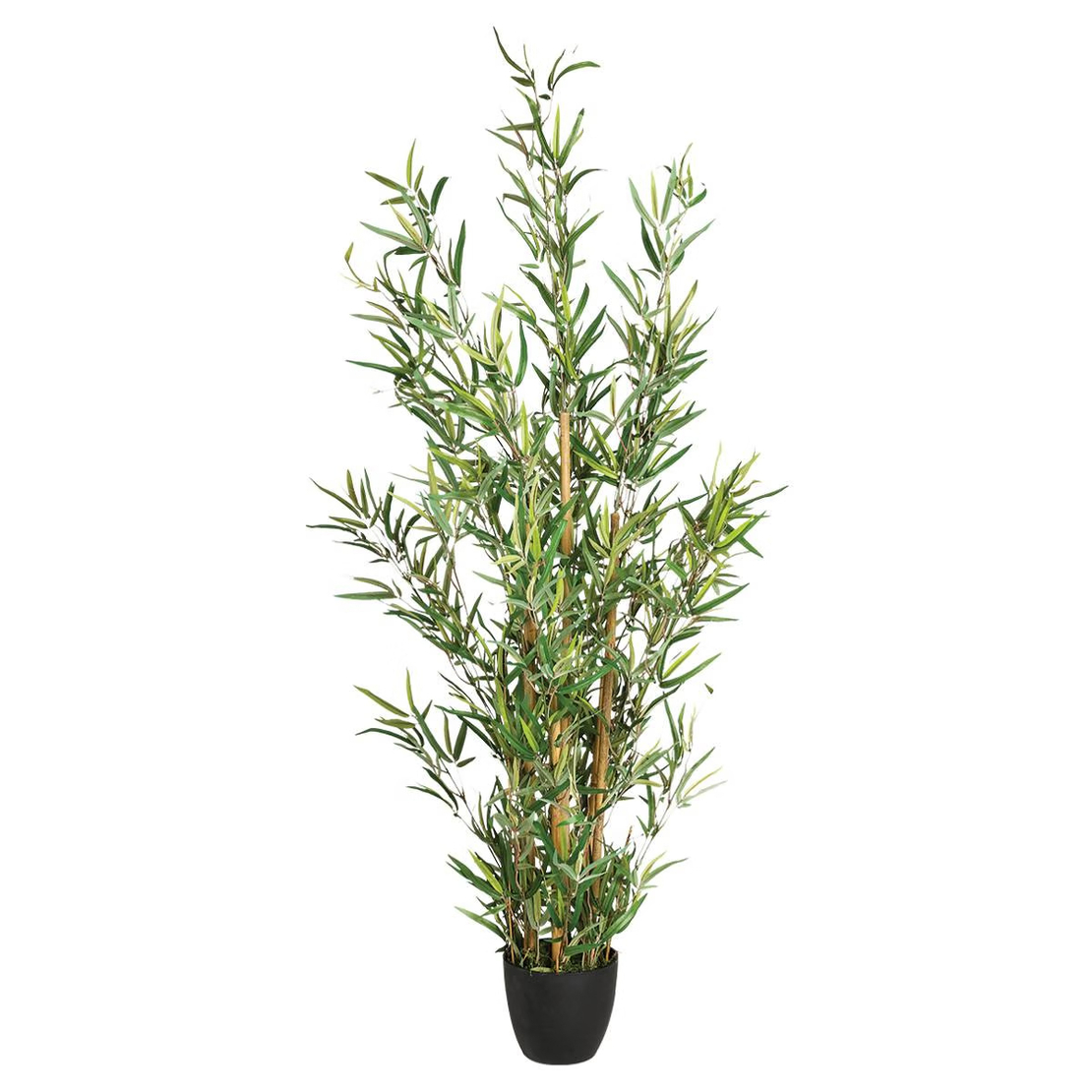 Planta artificiala Atmosphera Bambou cu ghiveci, bambus, 65x56x120 cm, verde