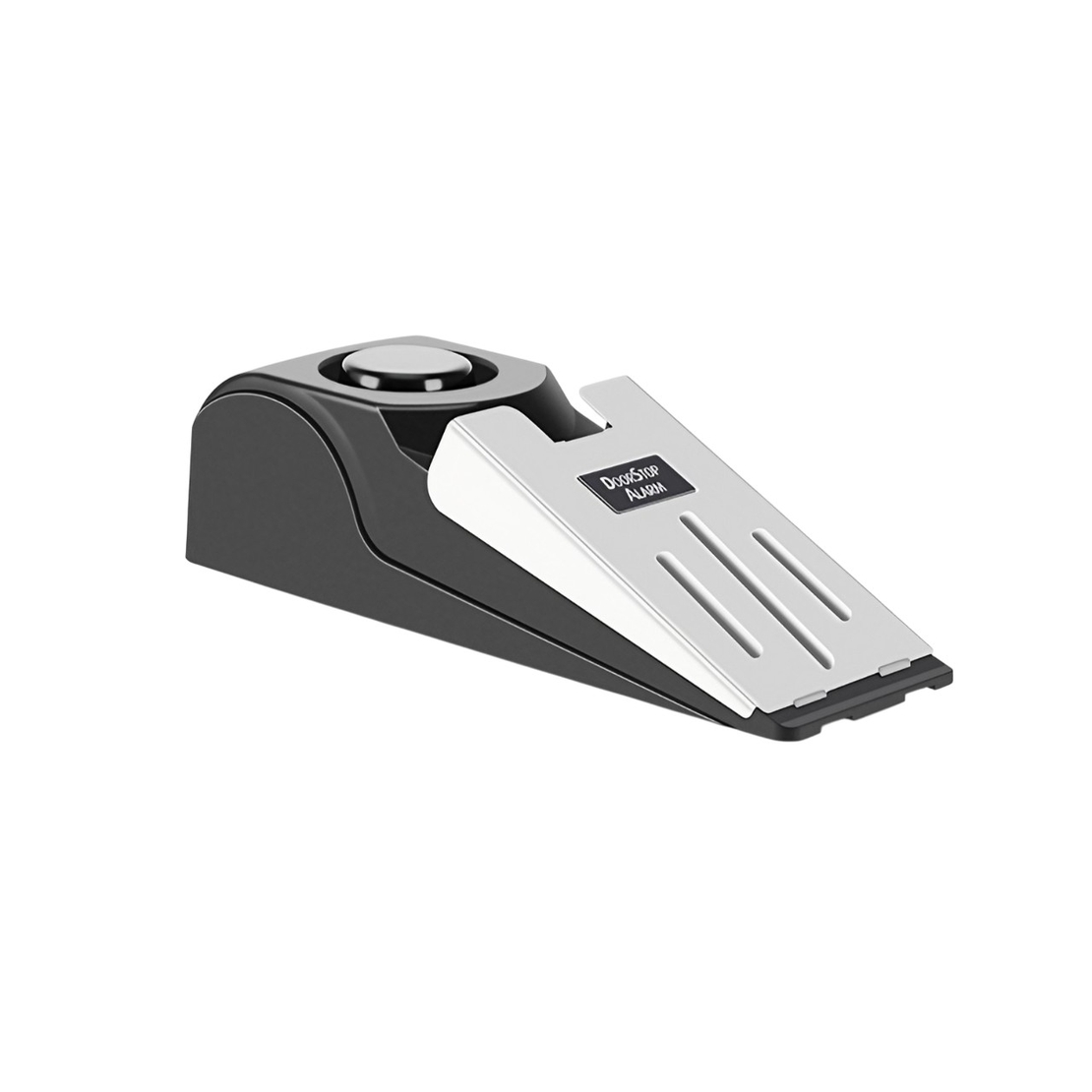 Opritor pentru Usa cu Alarma, Flippy, 120DB, cu Baterii, cu 3 Trepte de Sensibilitate, Antialunecare, Buton ON-OFF, 14x4.5x4 cm, Negru
