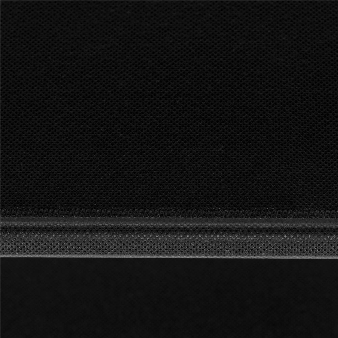 Raft pantofi cu 4 polite, structura metalica si rafturi textile, 72x28x75 cm, negru