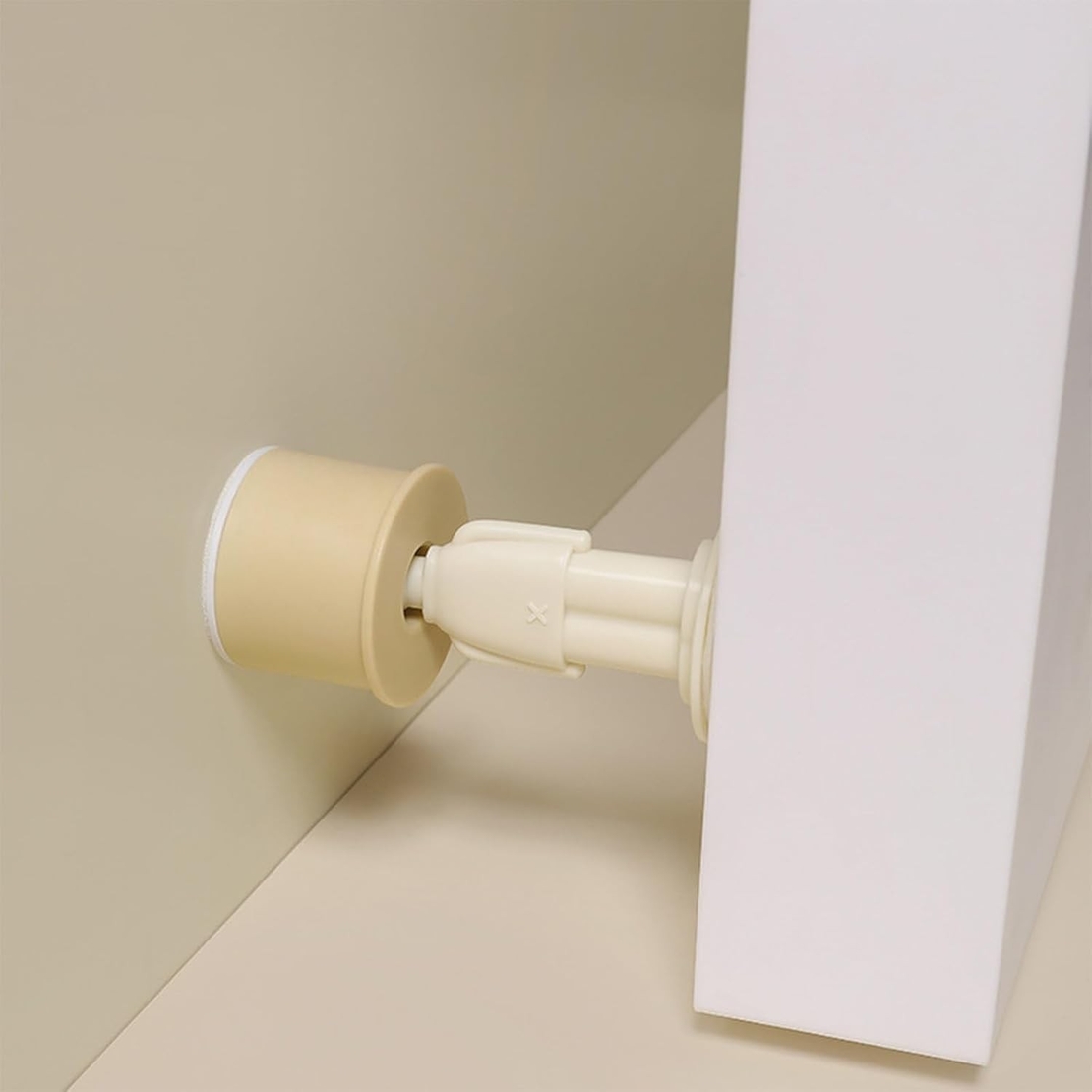 Opritor de Usa, Flippy, din Silicon, Model Magicial, cu Prindere de Perete, Anti-Coliziune, 4x 8.5 cm, Galben