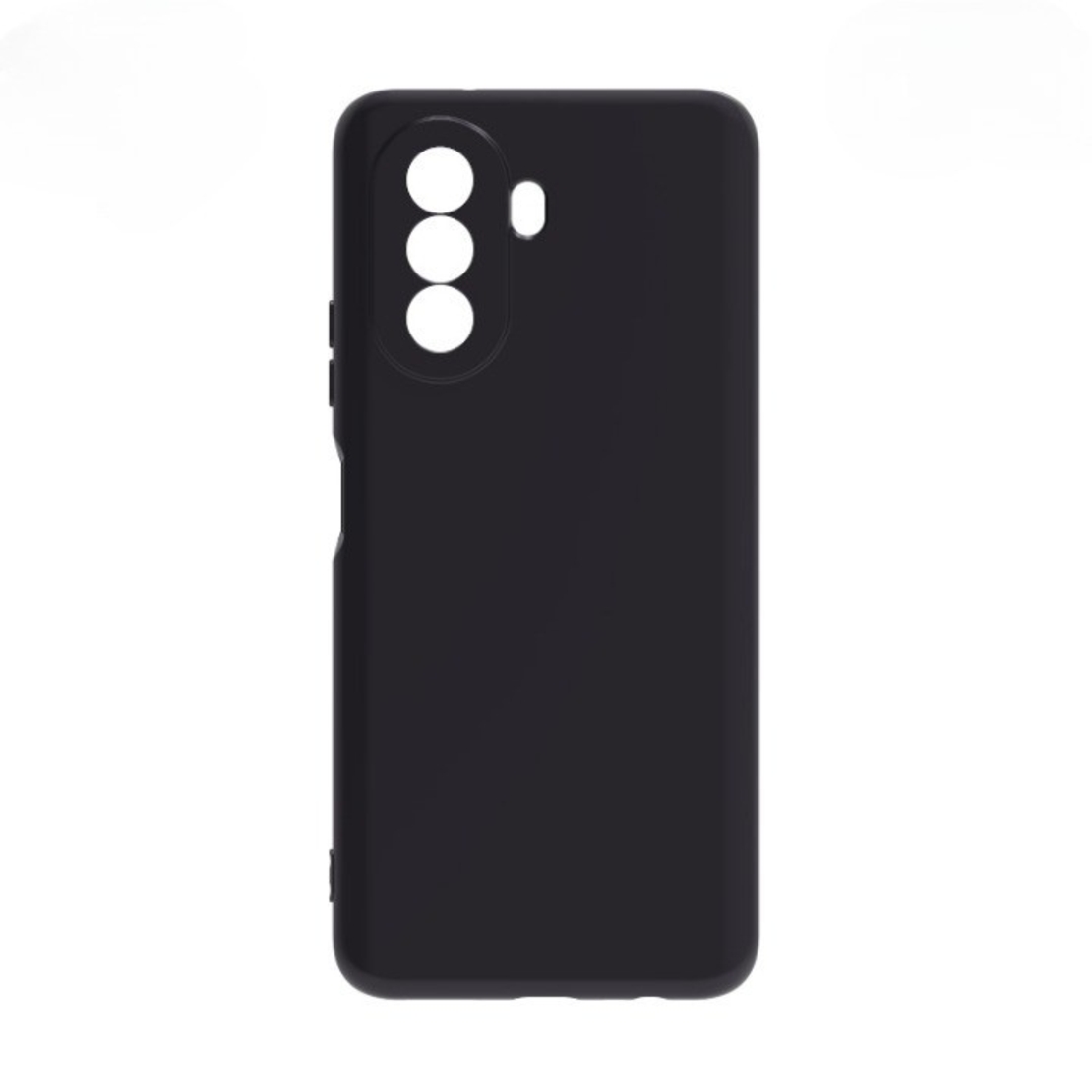 Husa pentru Huawei NOVA Y70, Vafy, Liquid Silicone, cu Microfibra pe interior, Protectie Antisoc, Negru