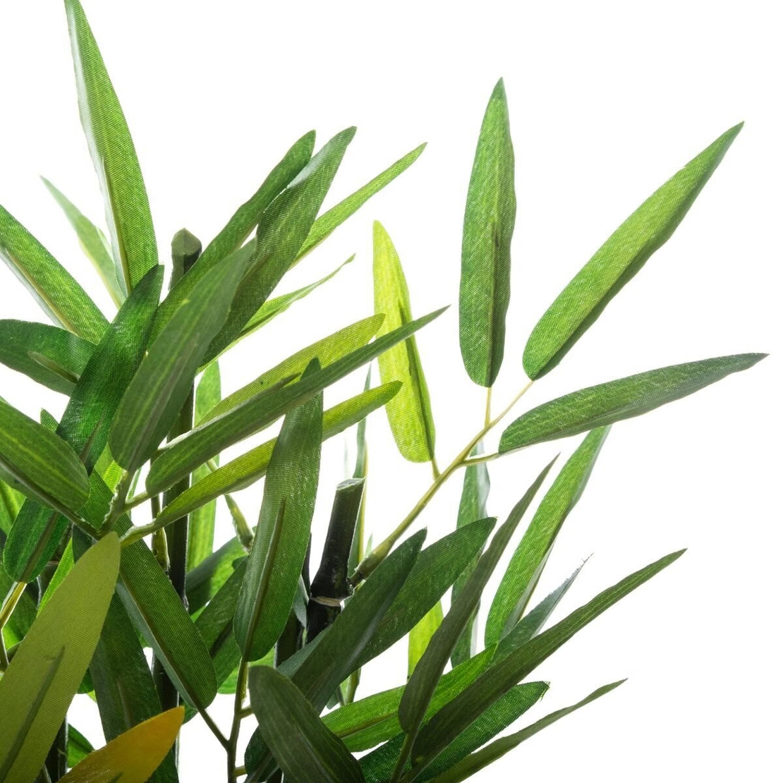 Planta artificiala Atmosphera bambus cu ghiveci ceramic, 26 cm, verde