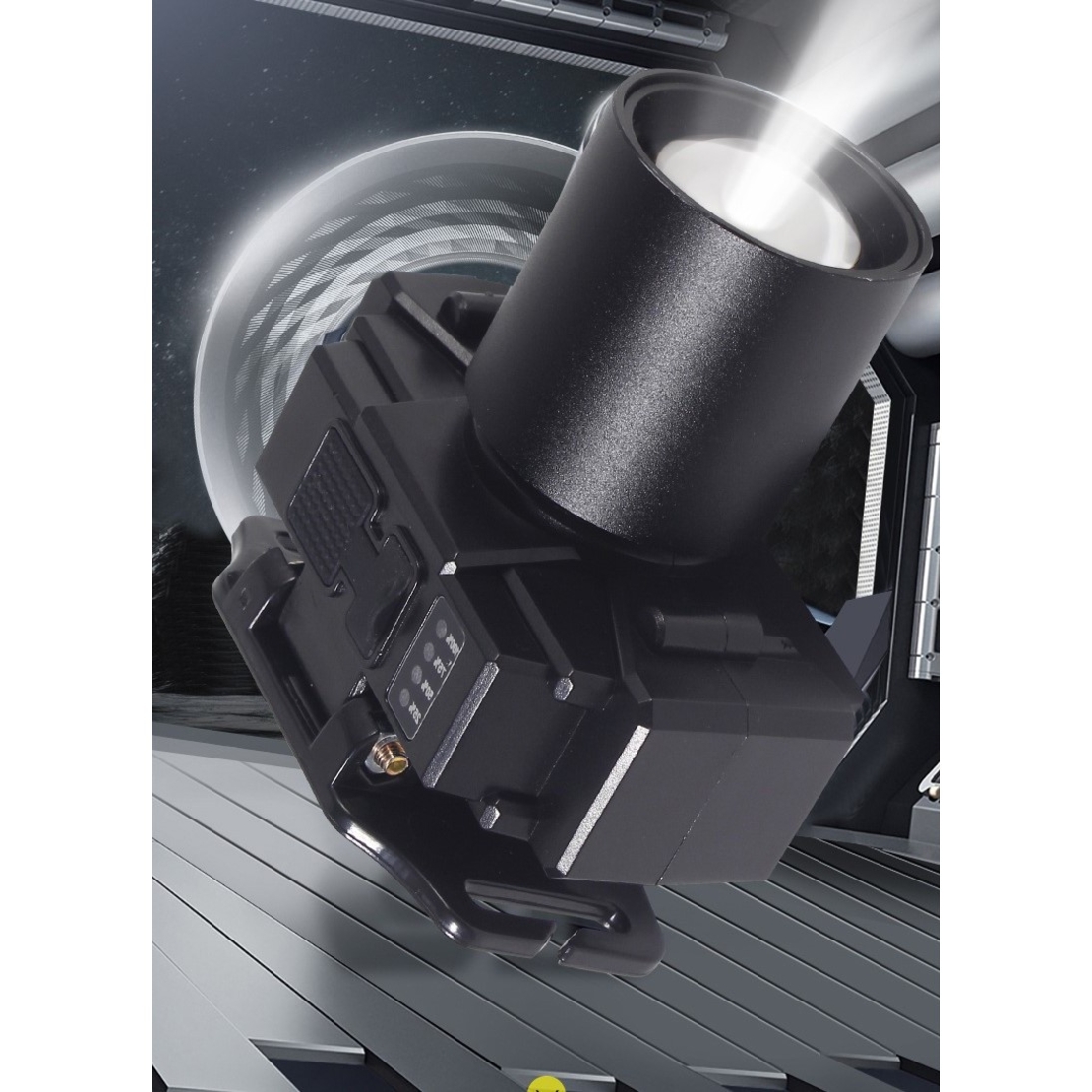 Lanterna LED de Montat pe Cap, Vafy, cu Raza Lunga de Zoom, Far Telescopic, Reglabil, Rezistent la Apa, pentru Pescuit in Aer Liber, Camping, Lumina Puternica, Lanterna, 7x4.5x6 cm, Negru