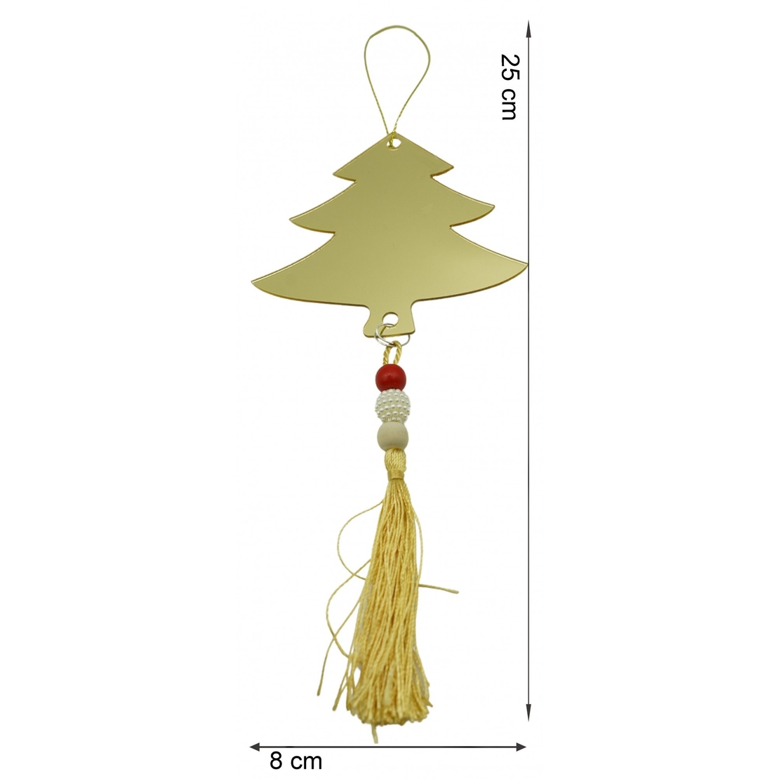 Ornament brad, Flippy, Brad, Auriu, Lucios, 8*25CM, Acril, Interior/ Exterior
