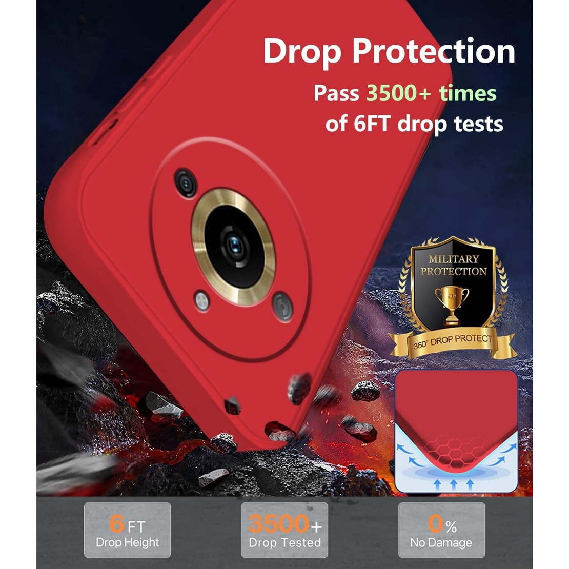 Husa de Protectie, Vafy, pentru Realme 11 Pro Plus, Liquid Silicone, cu Microfibra pe Interior, Protectie Antisoc, Compatibil Incarcare Wireless, Rosu
