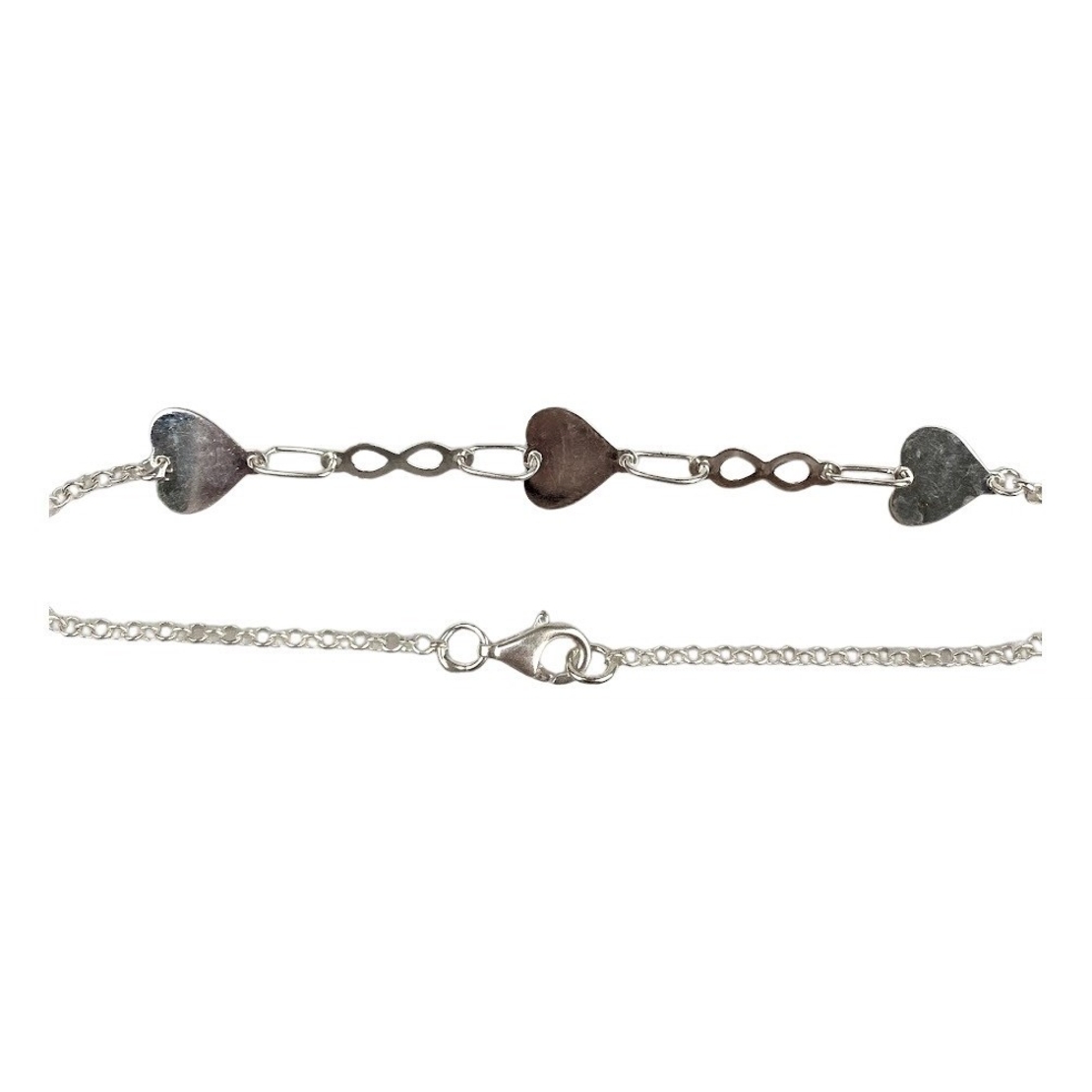 Bratara Argint 925 Inima si Infinit, 2,23 g