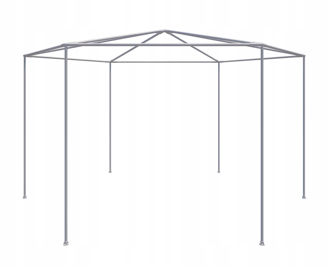 Pavilion cu plasa anti-insecte, fermoar, hexagonal, 200cm, Verde