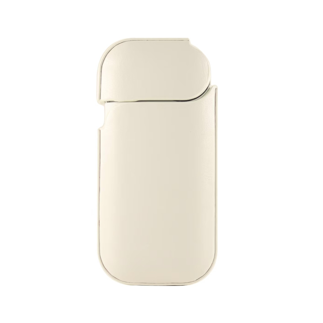 Husa Vafy pentru IQOS 2.4 Plus, Capac de Protectie, Anti Soc si Zgarieturi, din Piele Ecologica, 43 g, 12 x 6 x 2.5 cm, Alb