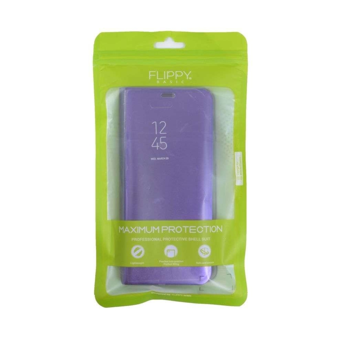 Husa Samsung Galaxy J6 Plus 2018 Flippy® Flip Cover Oglinda Negru