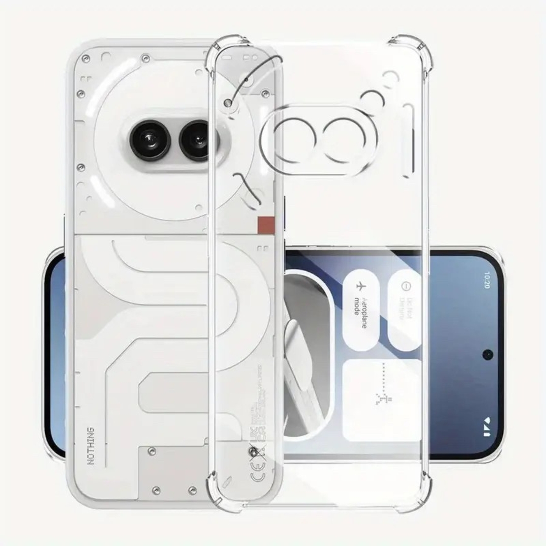 Husa de Protectie, Vafy, Compatibila cu Nothing Phone 2A, TPU Antisoc, Protectie Colturi, 1.5 mm Transparent