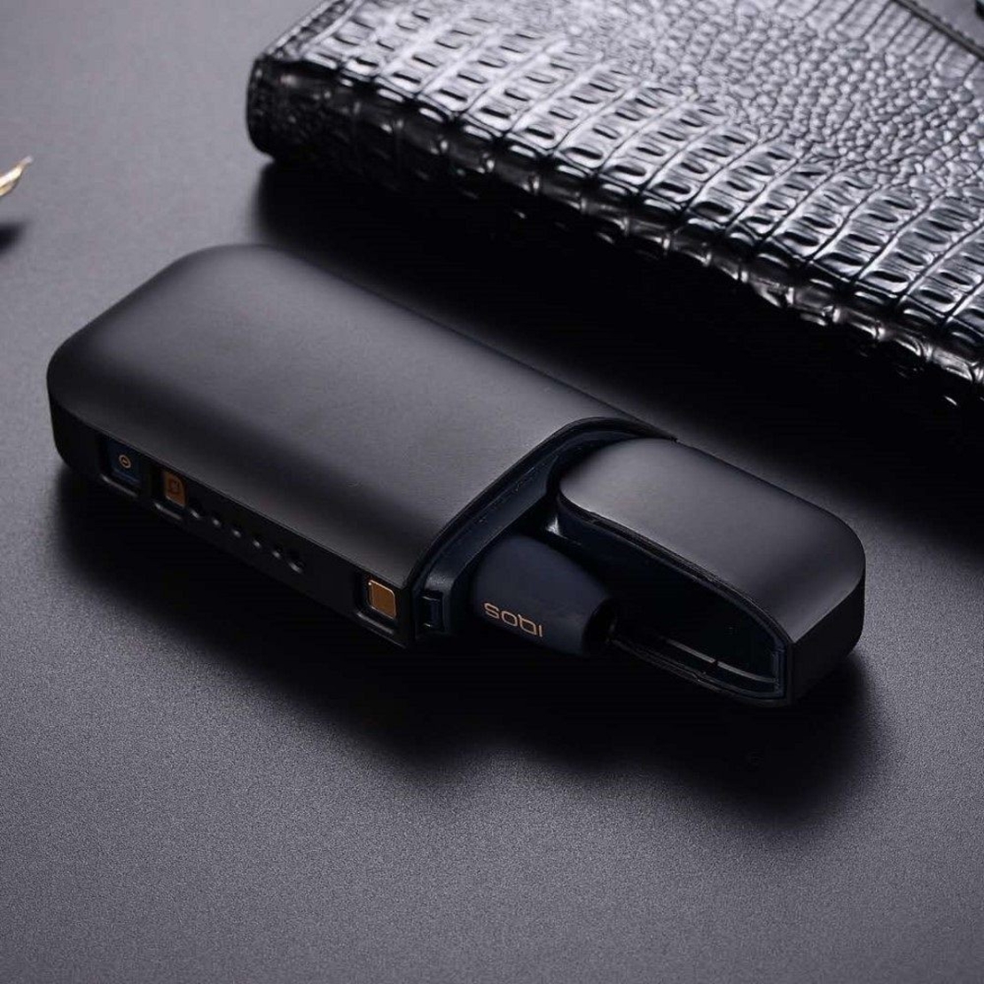 Husa Vafy pentru IQOS 2.4 Plus, Capac de Protectie, Anti Soc si Zgarieturi, Full Body, din Plastic, 11.5 x 5 x 2.3 cm, Negru