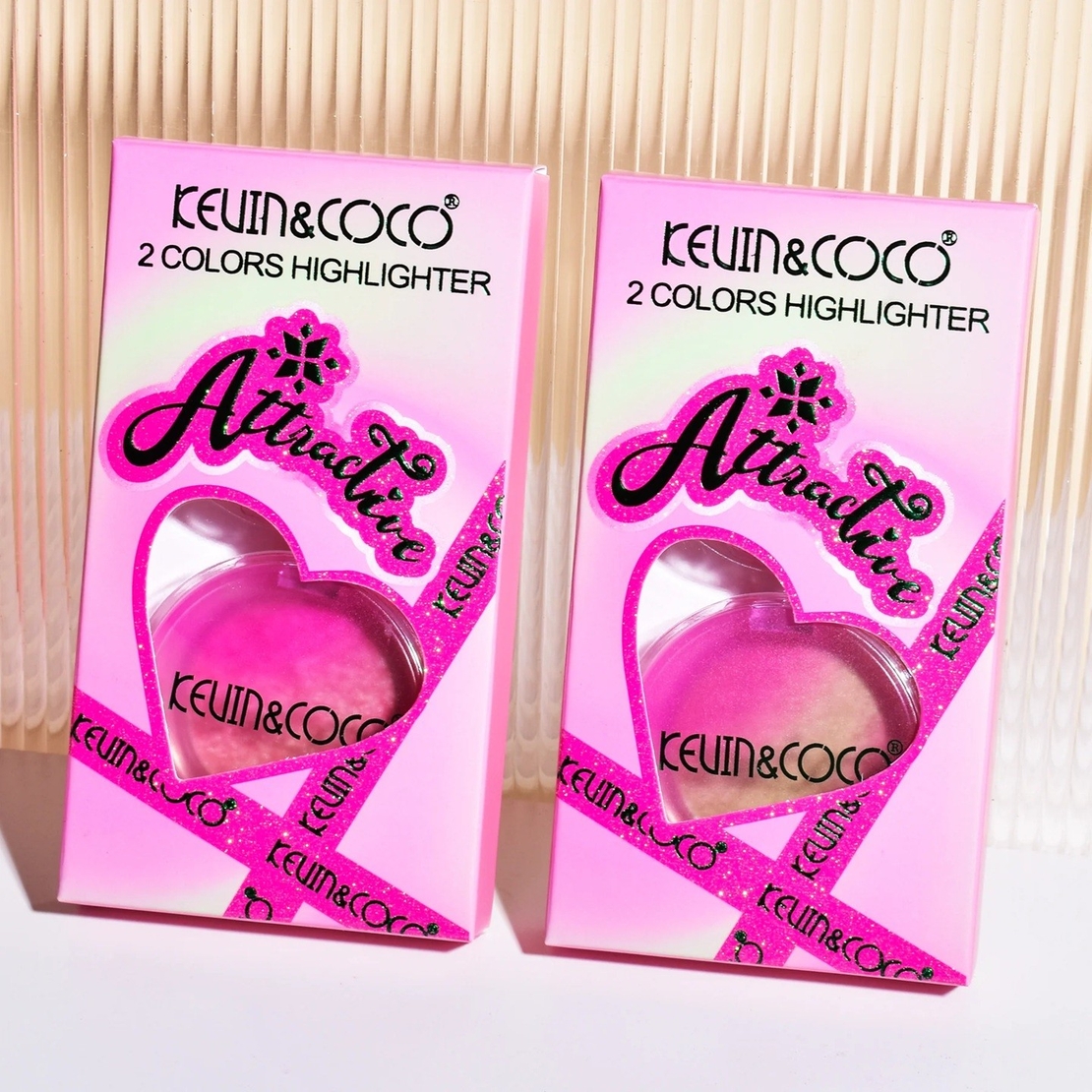 Set 2 Iluminatoare, Kevin&Coco, Attractive, Santa`s Blush Magical Glow, Varianta A, Roz