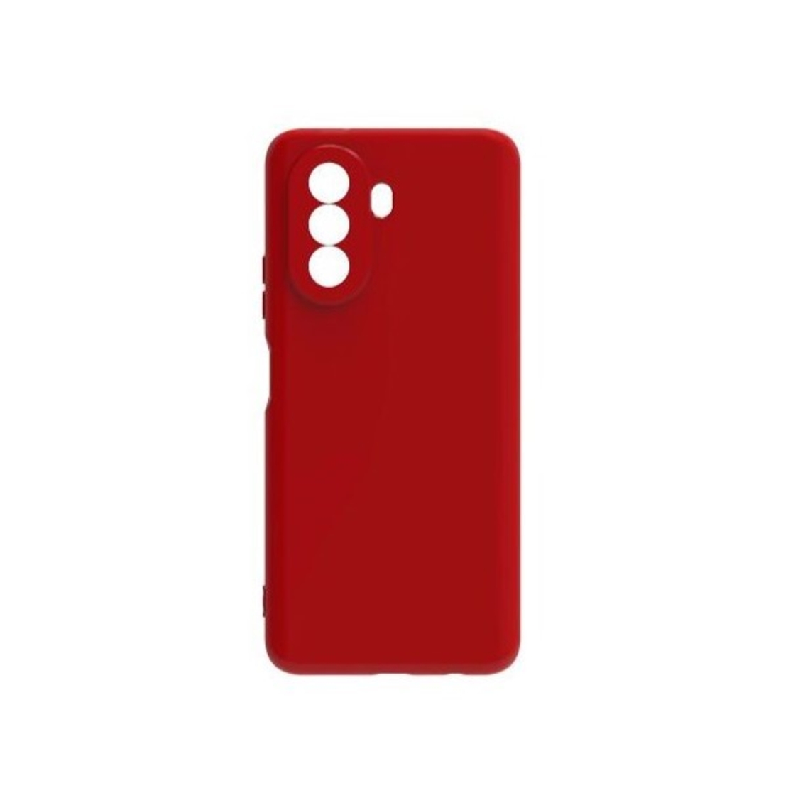 Husa pentru Huawei NOVA Y70, Vafy, Liquid Silicone, cu Microfibra pe interior, Protectie Antisoc, Rosu