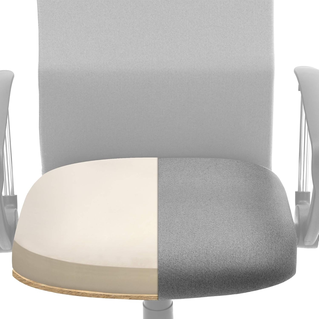 SONGMICS Scaun de birou ergonomic, reglabil pe inaltime, functie balans, maxim 120 kg, 63x63x120 cm, gri