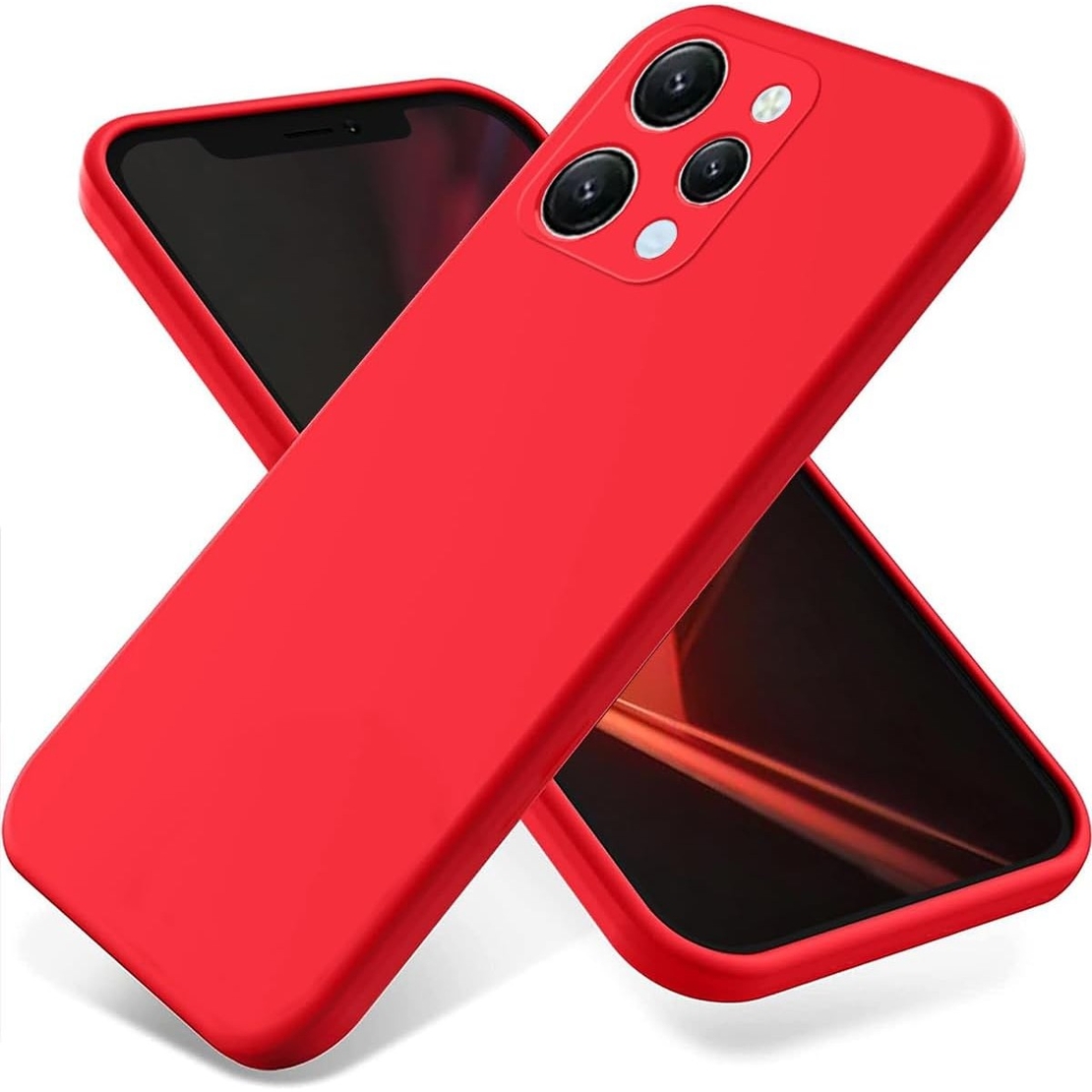 Husa de Protectie Matte TPU, Vafy, pentru Xiaomi Redmi 12 Pro, Protectie Camera, Antisoc, Antizgariere, Antialunecare, Acoperire Completa, Rosu