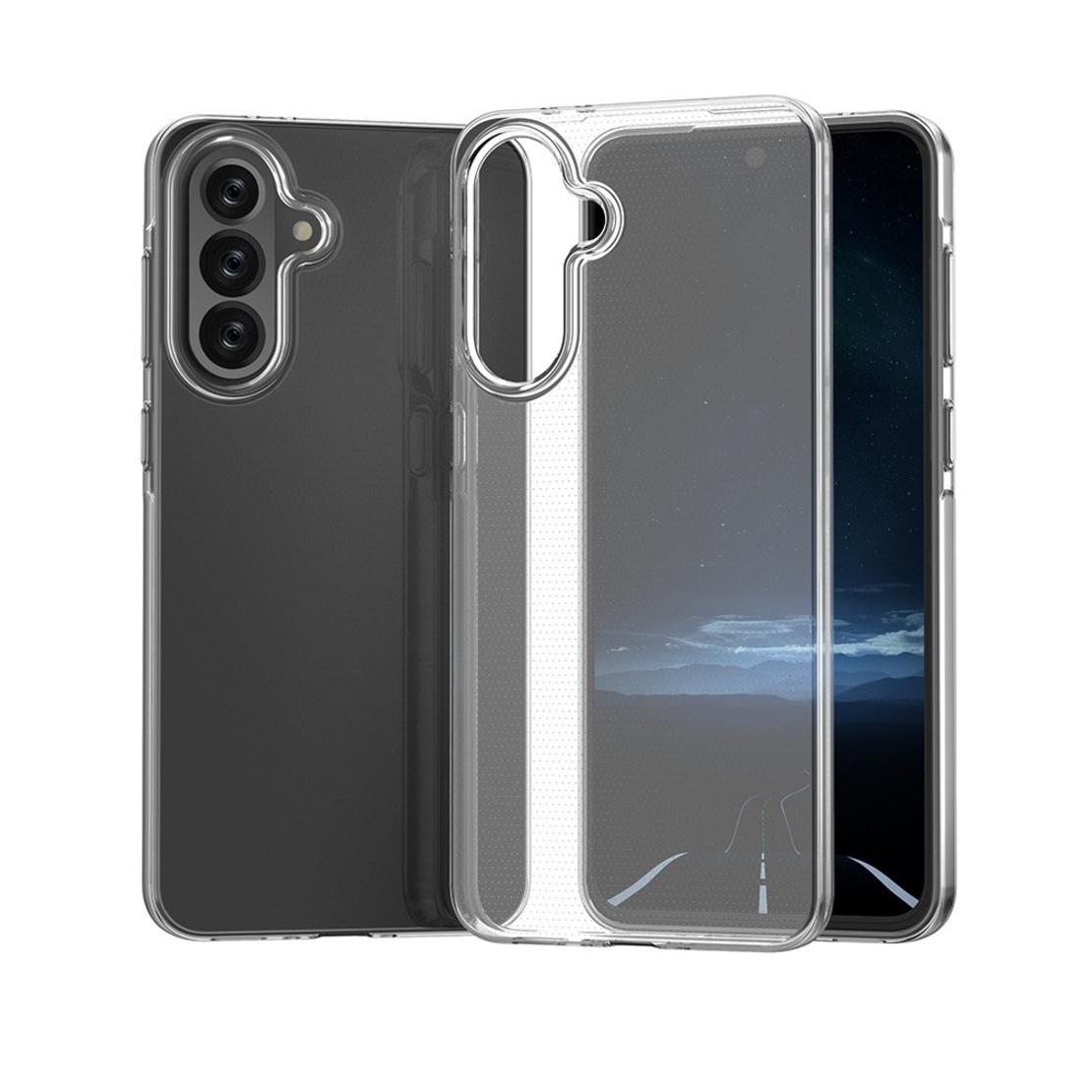 Husa Telefon, Vafy, Compatibila Samsung Galaxy A35 5G, Protect Plus TPU, 0.8-0.9 mm, Transparent