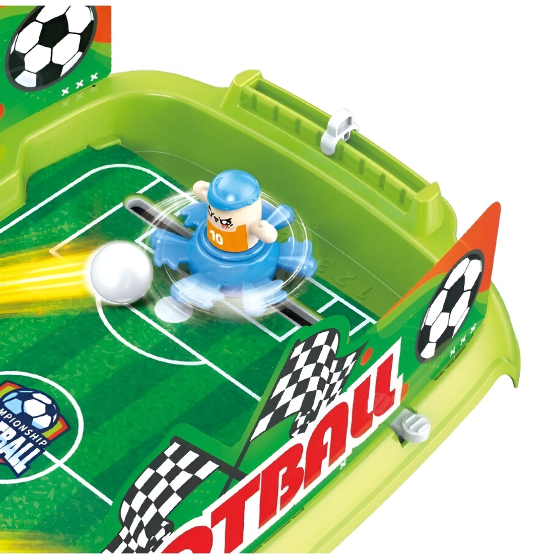 Joc de Masa Interactiv de Fotbal pentru Copii, Flippy, 4 Mingi, Tabela Scor, 40.7x27x14.5 cm, Verde