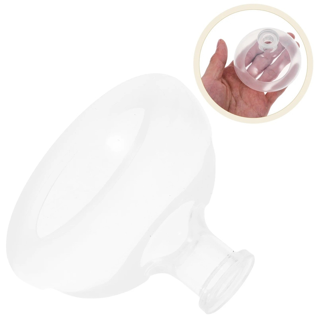 Dispozitiv Terapeutic Sputa, Vafy, Cupa pentru Terapie Toracica, Dispozitiv de Eructare, pentru Sugari si Copii, 7.5 x 6 cm, din Silicon, Transparent