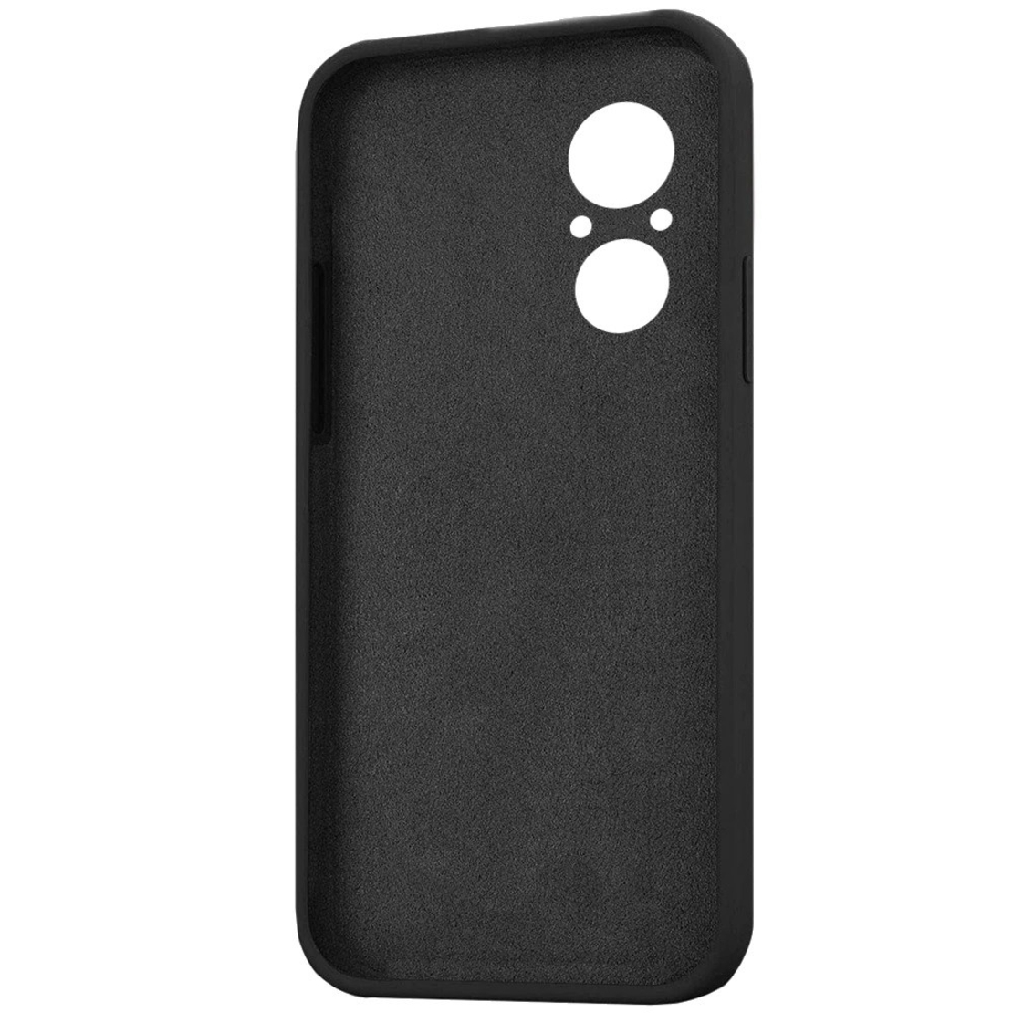 Husa pentru Huawei NOVA 9 SE, Vafy, Liquid Silicone, cu Microfibra pe interior, Protectie Antisoc, Negru