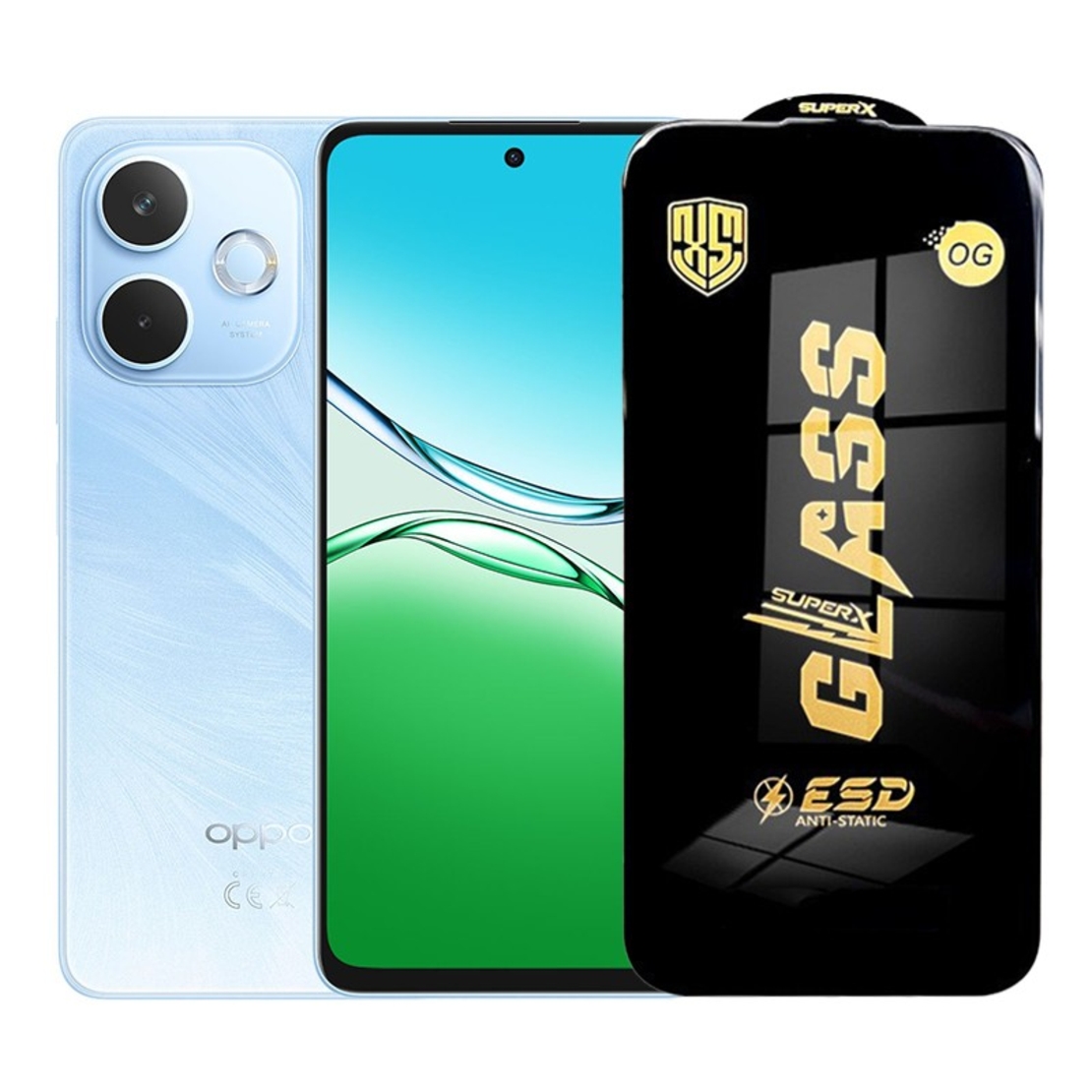 Folie de Protectie pentru Oppo A5 Pro, Vafy, Sticla Securizata ESD, Margini Negre, Rezistenta la Zgirieturi, Antistatica, 0.35 mm, Transparenta