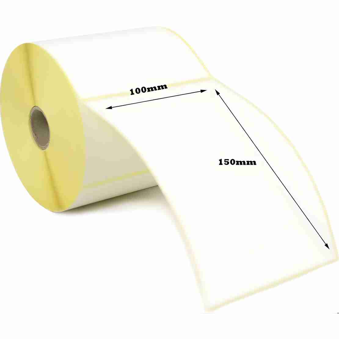 Set 12 Role Etichete Autoadezive Termice 100x150mm, 1000 Etichete/Rola, Etichetare Rapida si Precisa