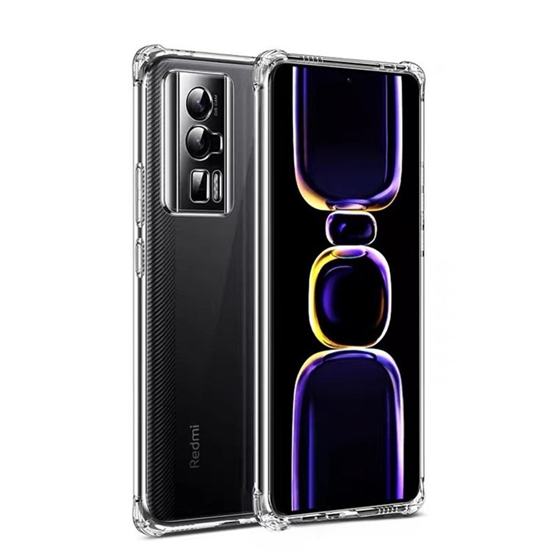 Husa protectie pentru Xiaomi 12T / 12T Pro, Vafy, TPU, Antisoc, Protectie colturi, Rezistenta la impact, 1.5 mm, Transparenta