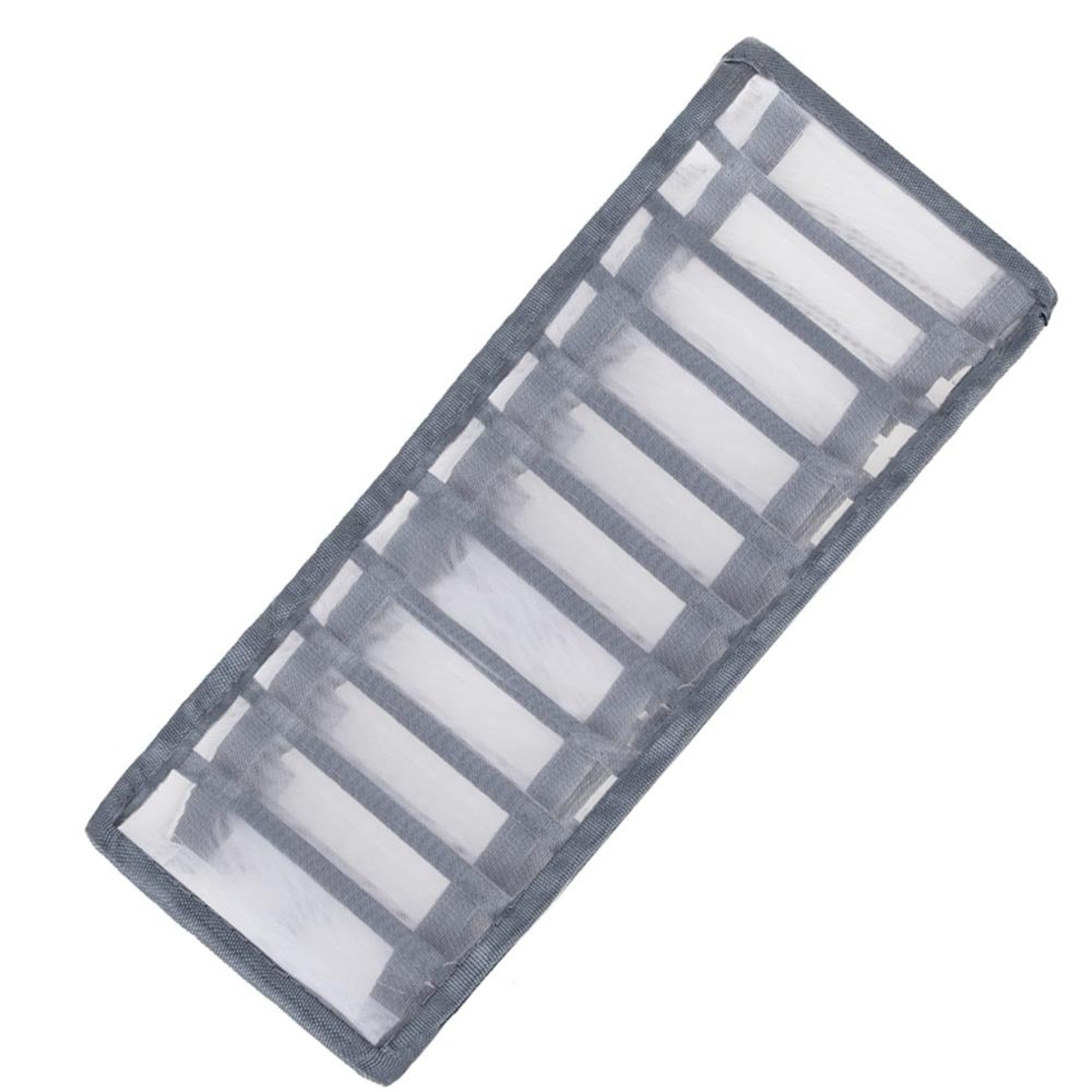 Set 3 organizatoare sertar pliabile pentru sosete/lenjerie, gri