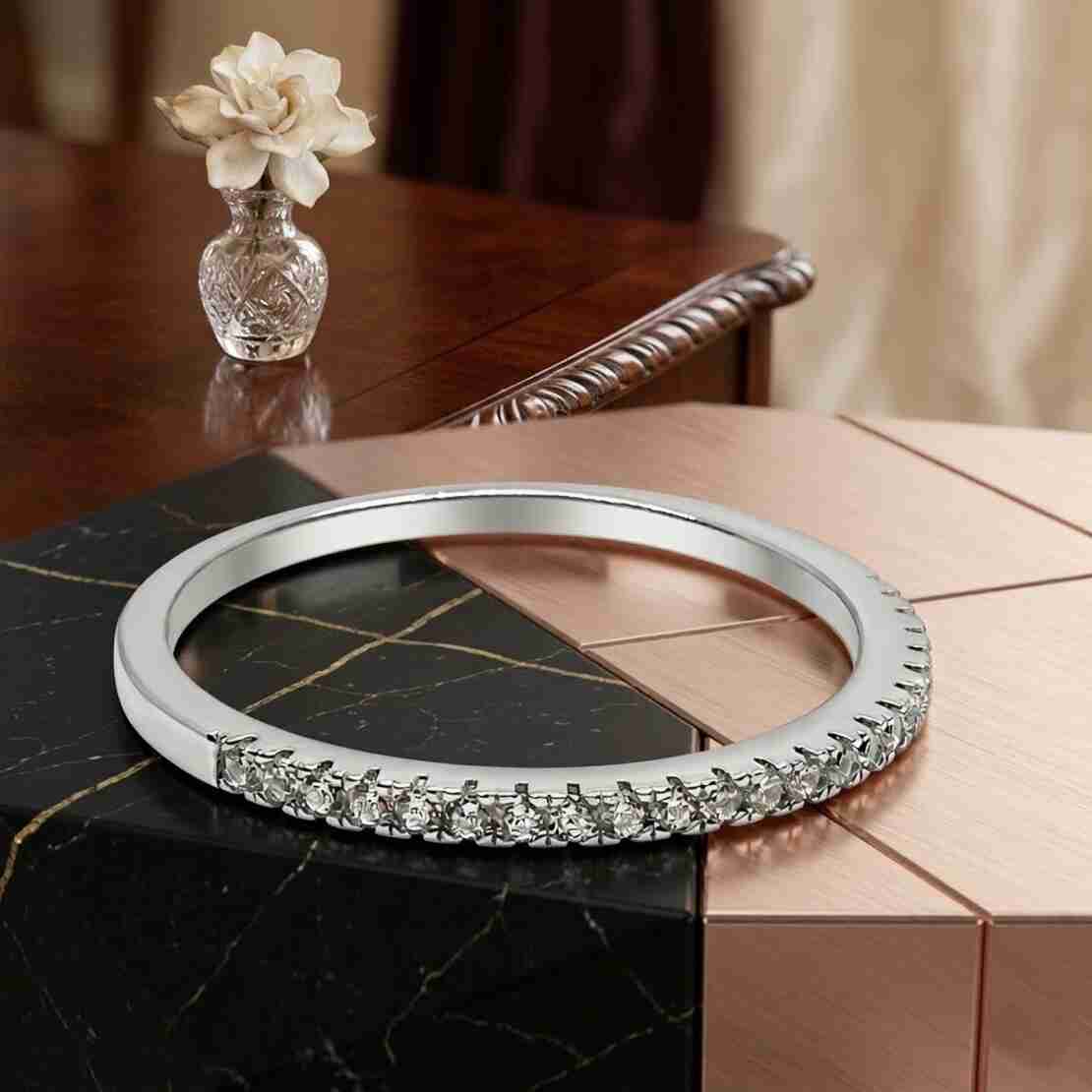 Inel Eternity Argint 925 cu Micro-Pavé de Zirconiu, Jolie Silver, Mărime 54