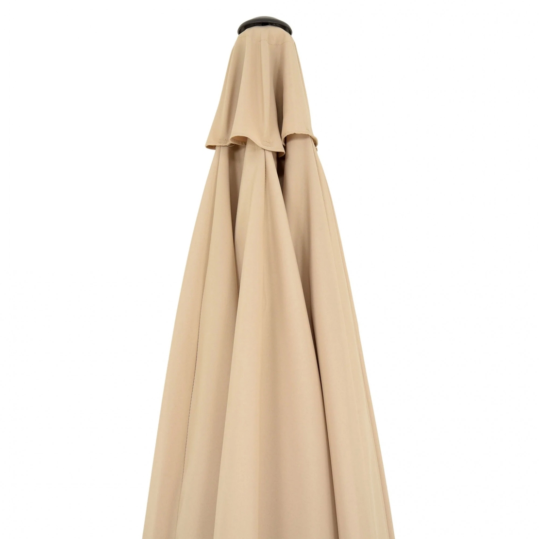 Umbrela rotunda de soare Flippy pentru terasa, diametru 2.70 m, inclinare, manivela, crem