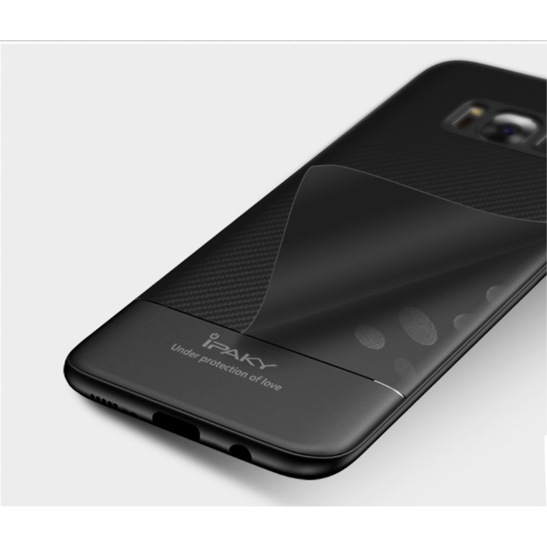 Husa Samsung Galaxy S8 IPAKY Carbon Fiber Negru
