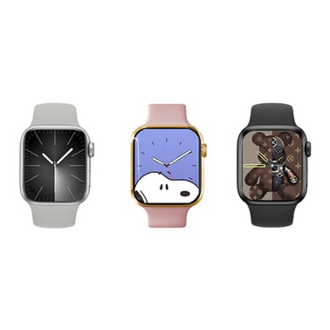 Ceas Smartwatch, Vafy, Editia 9, Apeluri Bluetooth, Incarcare Wireless, Afisaj 2.01 inch, Rezolutie 240 x 296, NFC, Puls, Gri