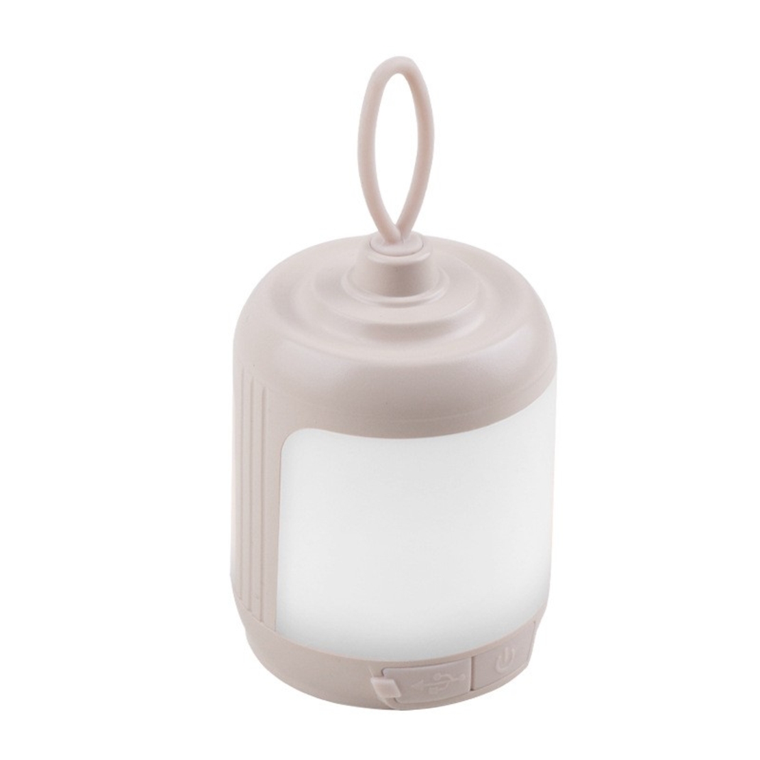 Mini Lampa LED de Camping, Vafy, pentru Aer Liber, Reincarcabila USB Type C, 3 Trepte de Lumina, Portabila, 13.8 x 6.5 cm, 5V, Alb