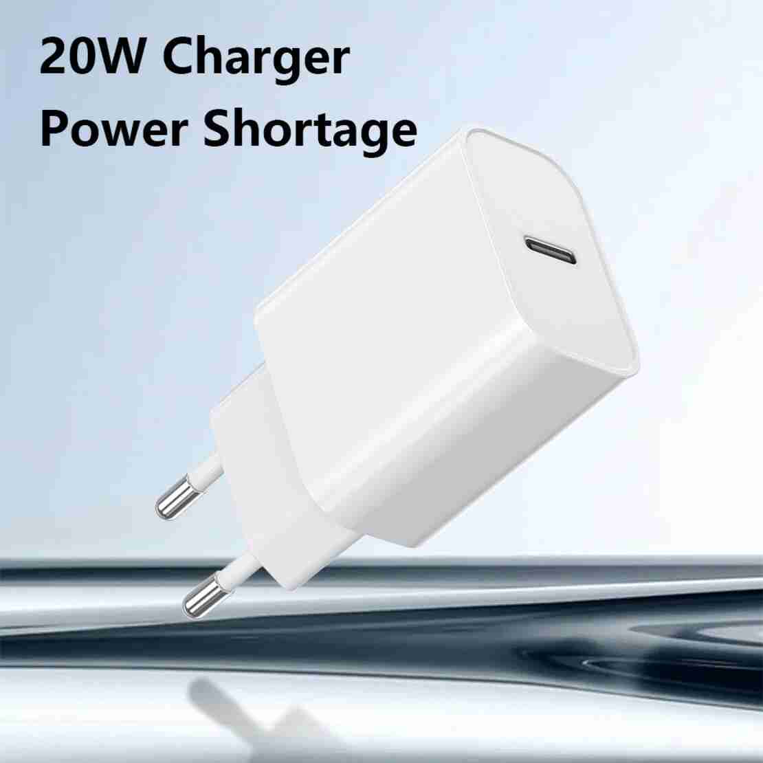 Incarcator Retea Fast Charge, Flippy, Incarcator Standard European Power Delivery 20 W, Compatibil cu iPhone 8-14, Alb