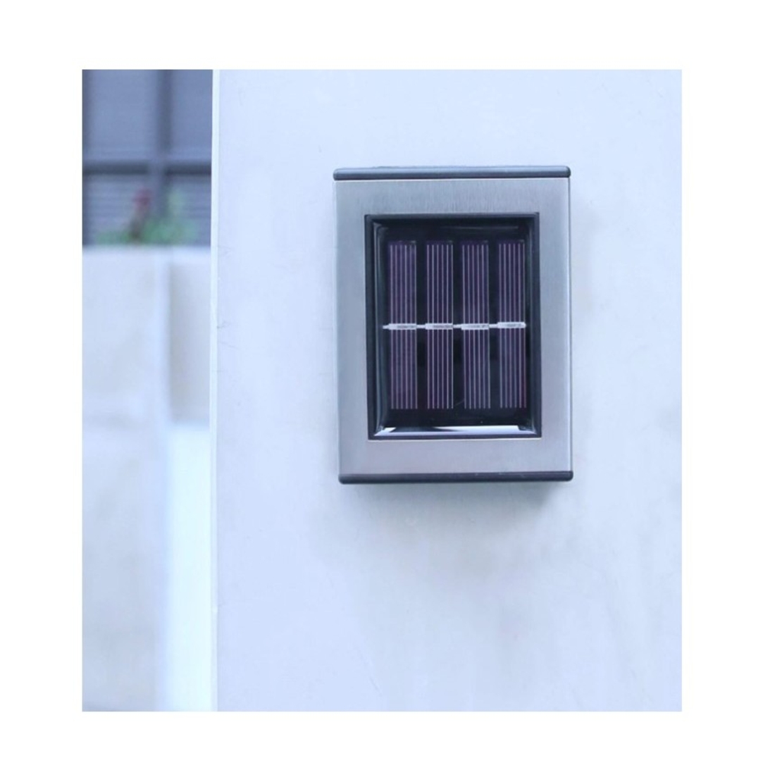 Aplica solara LED pentru Gradina, Flippy, Set 2 Bucati, ABS/Policarbonat, rezistenta la apa IP65, pentru trepte, borduri, terasa, 1.2V, 600mah, 10 x 7.5 x 3 cm, Lumina Alb Calda, Negru