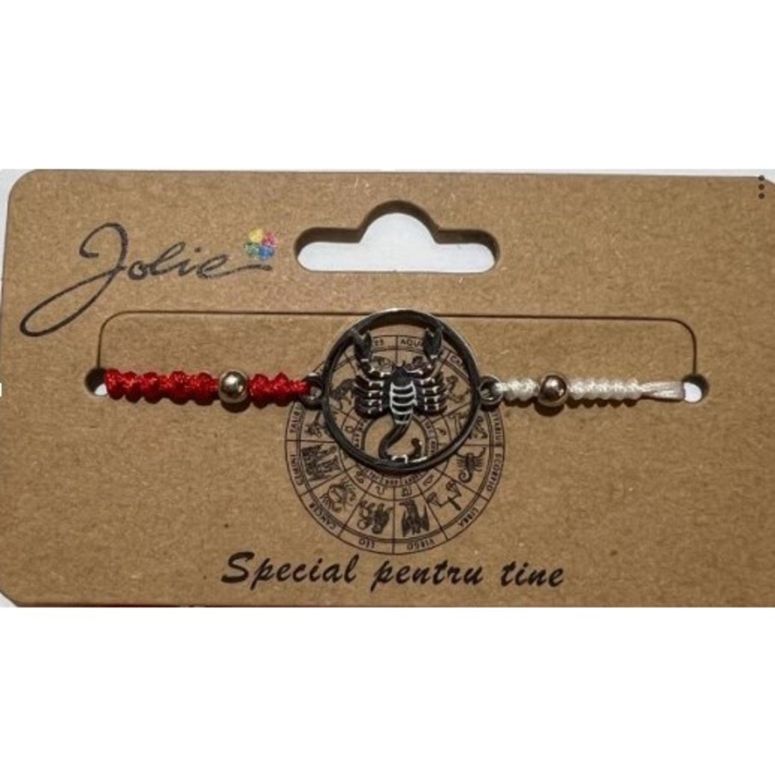 Martisor bratara zodiac, Jolie, 5x9 cm, Scorpion
